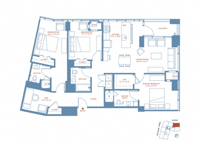 apartment PH2205 plan